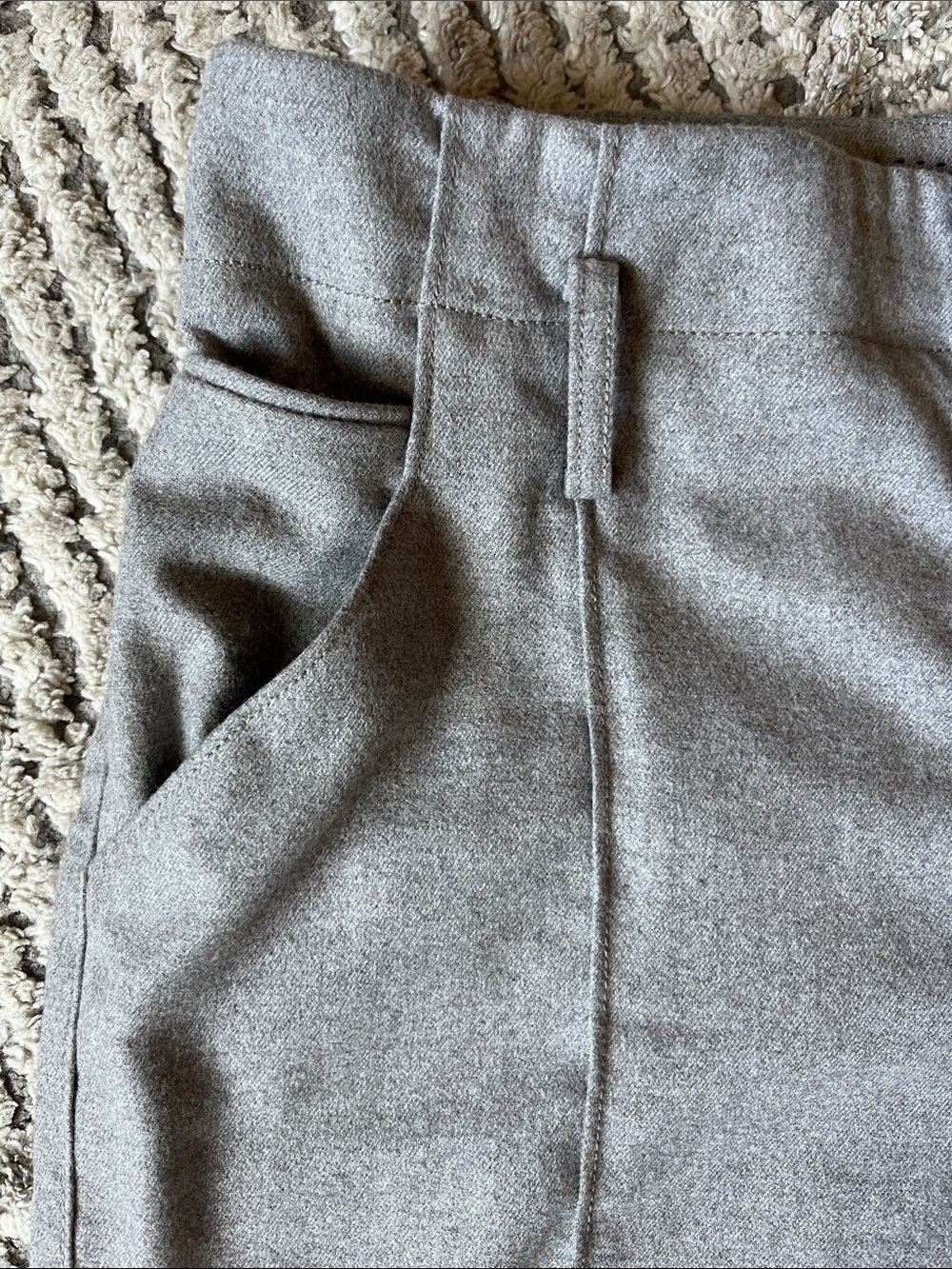Anthropologie Cartonnier Wide-Leg Trousers Gray Size 4 Academia Capsule Minimal - Picture 5 of 8